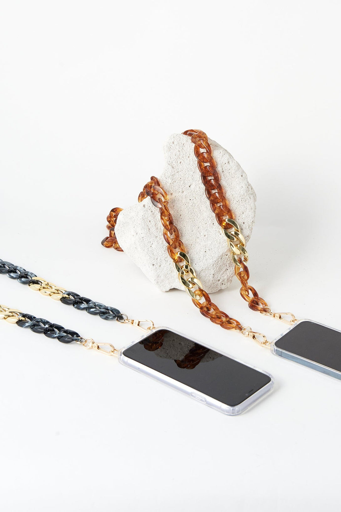 Shyla Acrylic Mobile Phone Strap Black Accessories