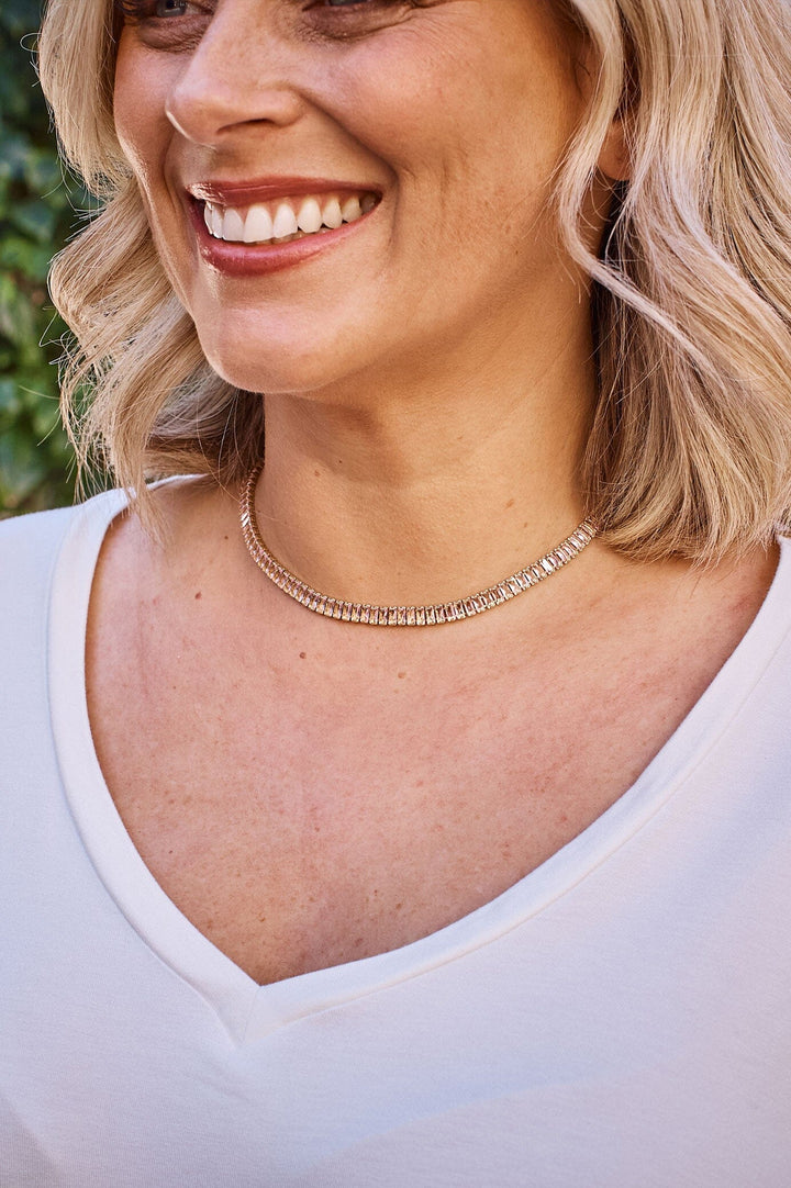 Josephine Choker Blush Necklace