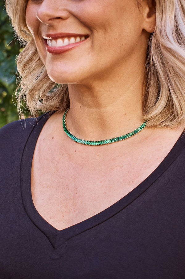 Josephine Choker Emerald Necklace