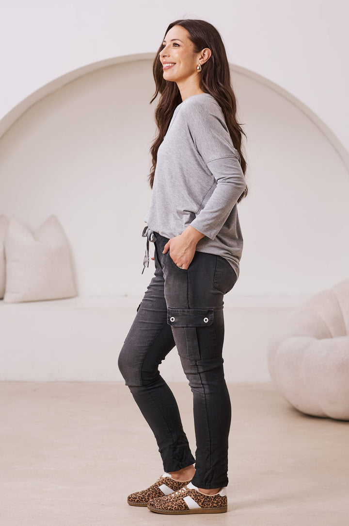 Leslie Jogger Black Pants