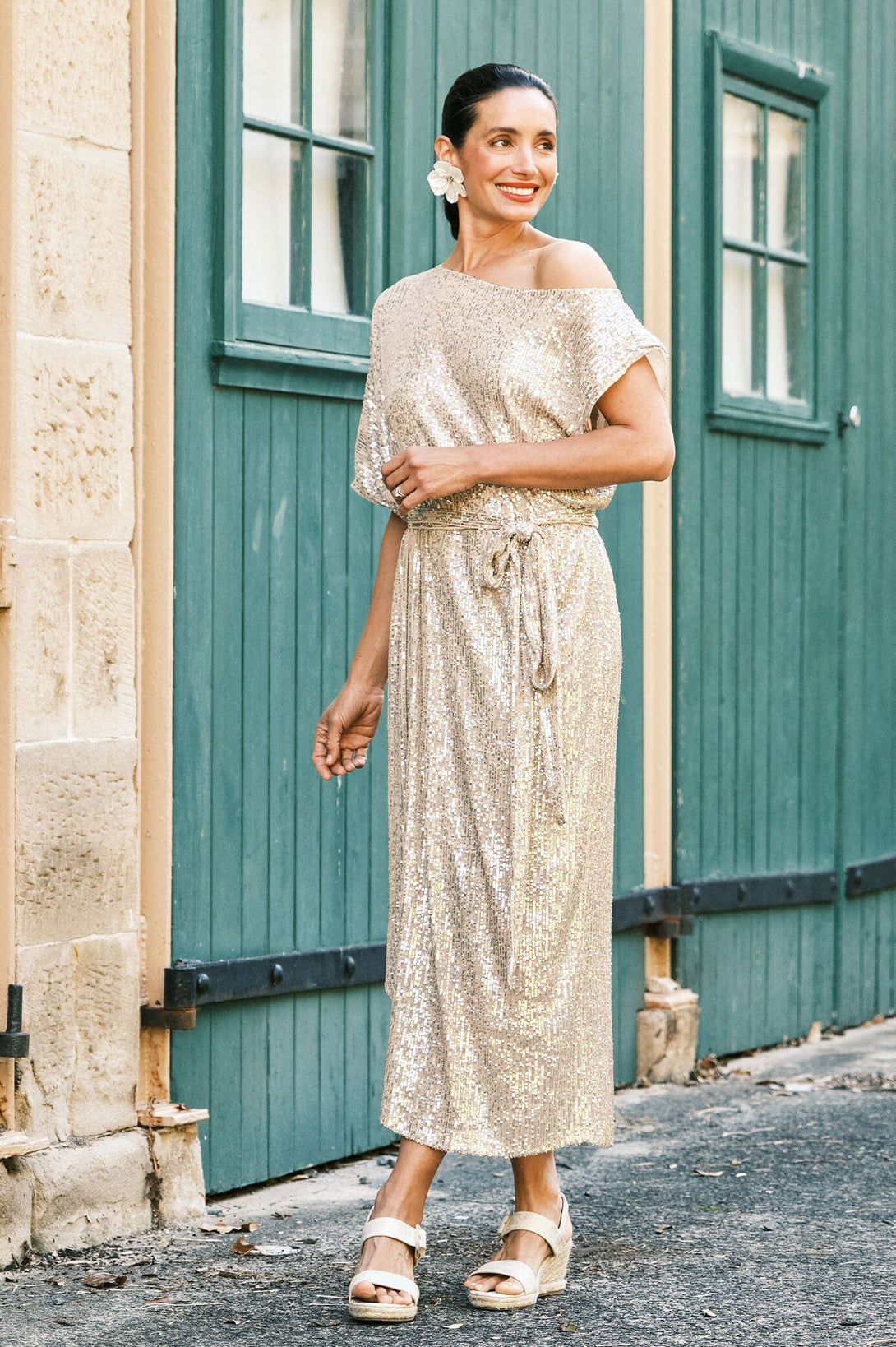 Christie Dress Champagne Dress