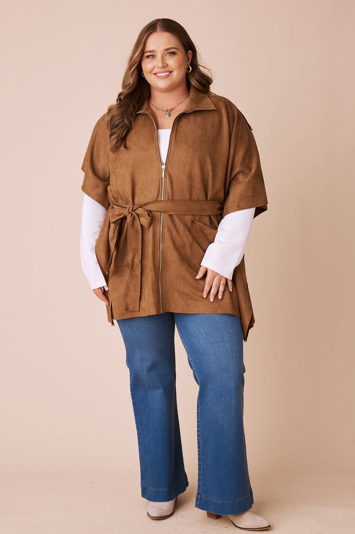 Emily Cape Tan Capes