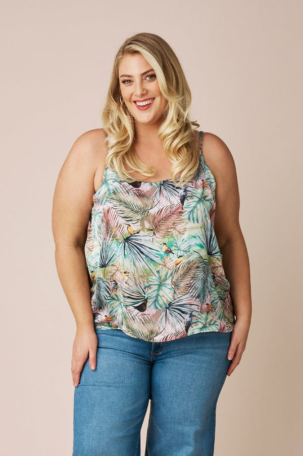 Ana Camisole Top Kalea Print Tops