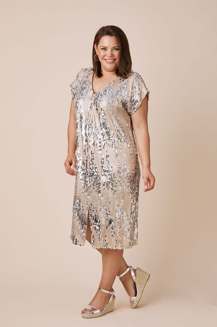 Coco Midi Dress Champagne Dress