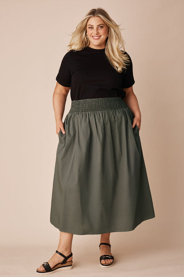 Brooke Skirt Olive Skirt