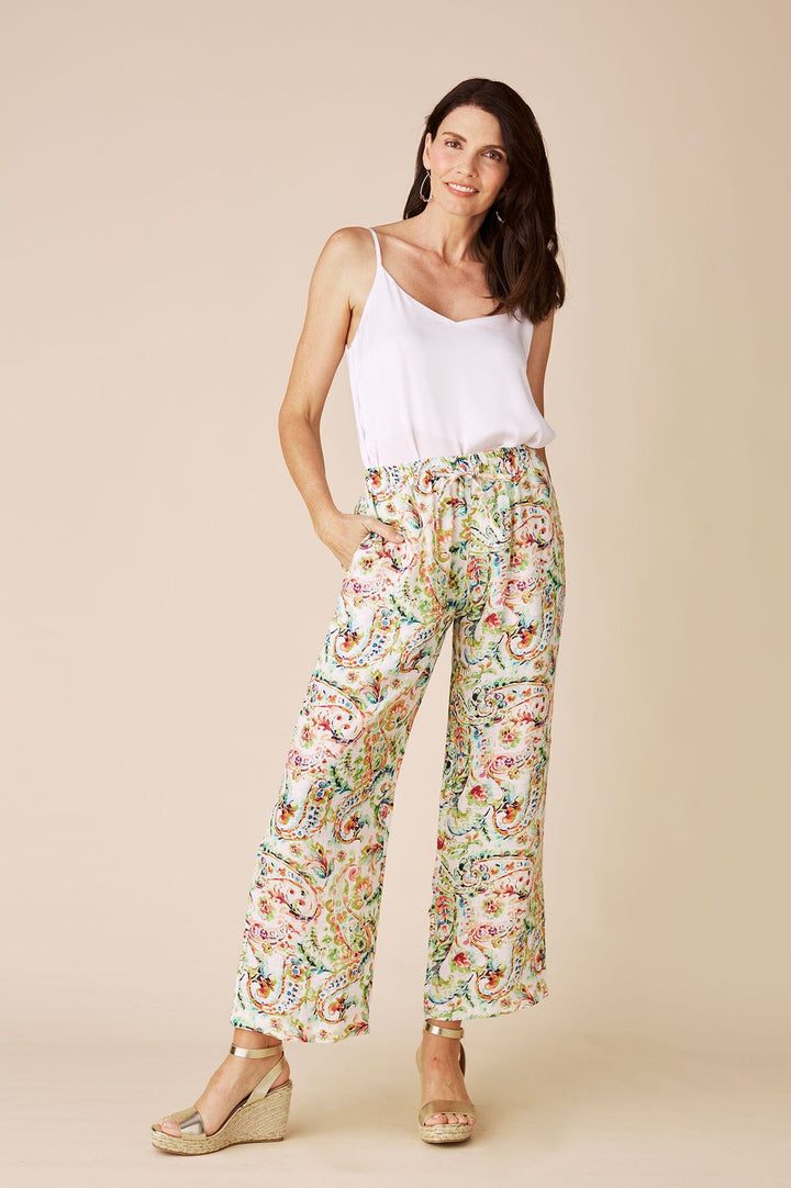 Everleigh Floral Linen Pants Pants