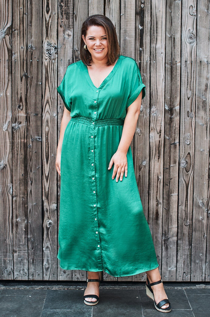 Georgina Dress Emerald Dress