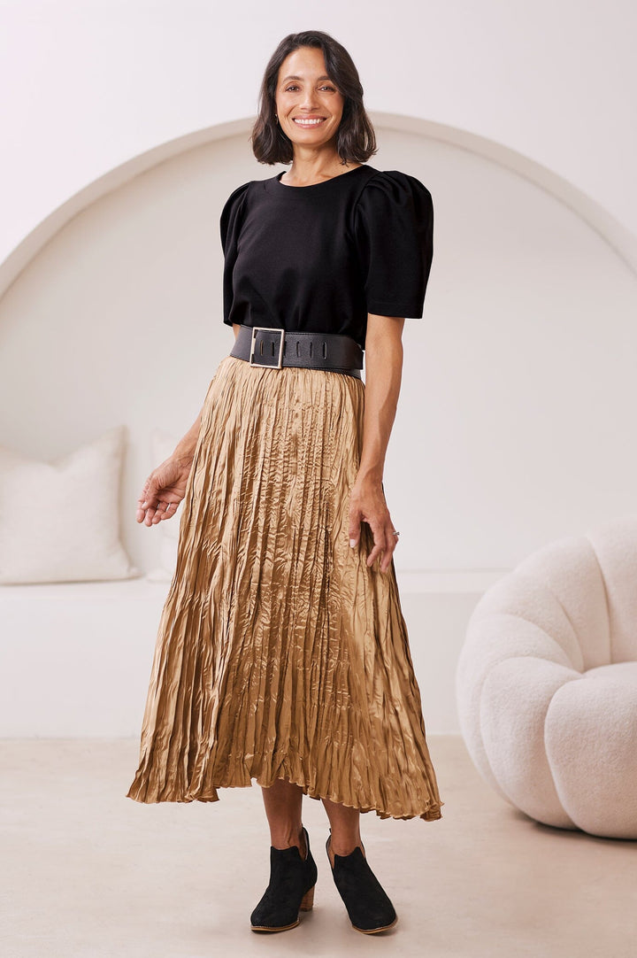 Romina Skirt Gold Skirt