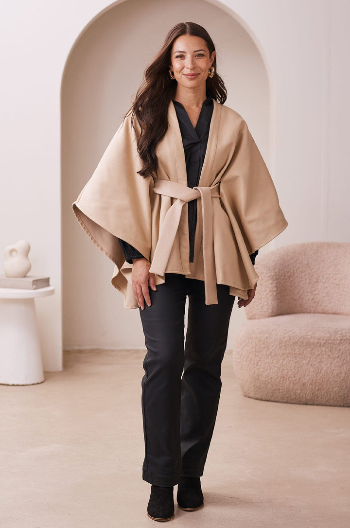 Melody Cape Taupe Capes