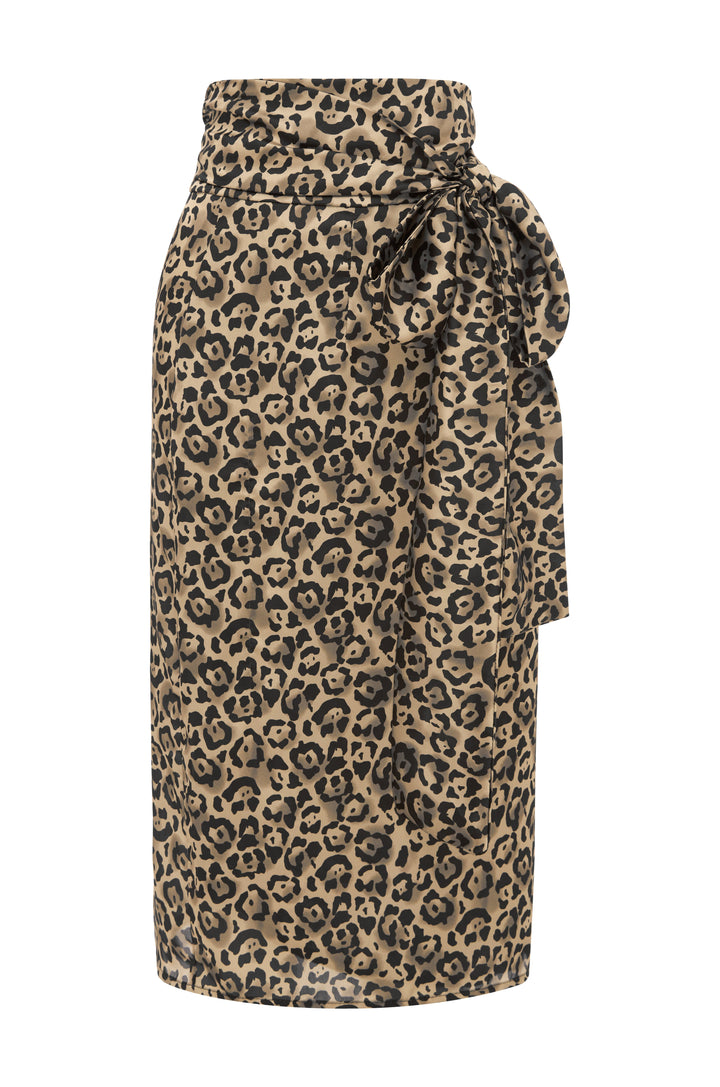 Alima Animal Print Wrap Skirt-Pre Order Skirt