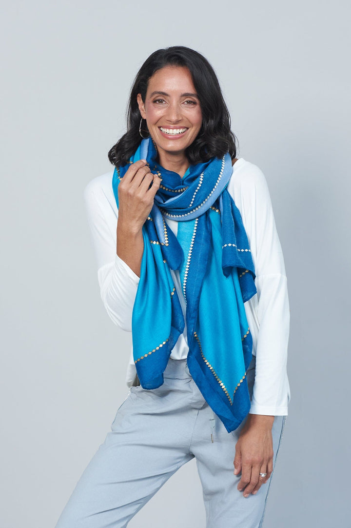 Moira Scarf Blue Scarves