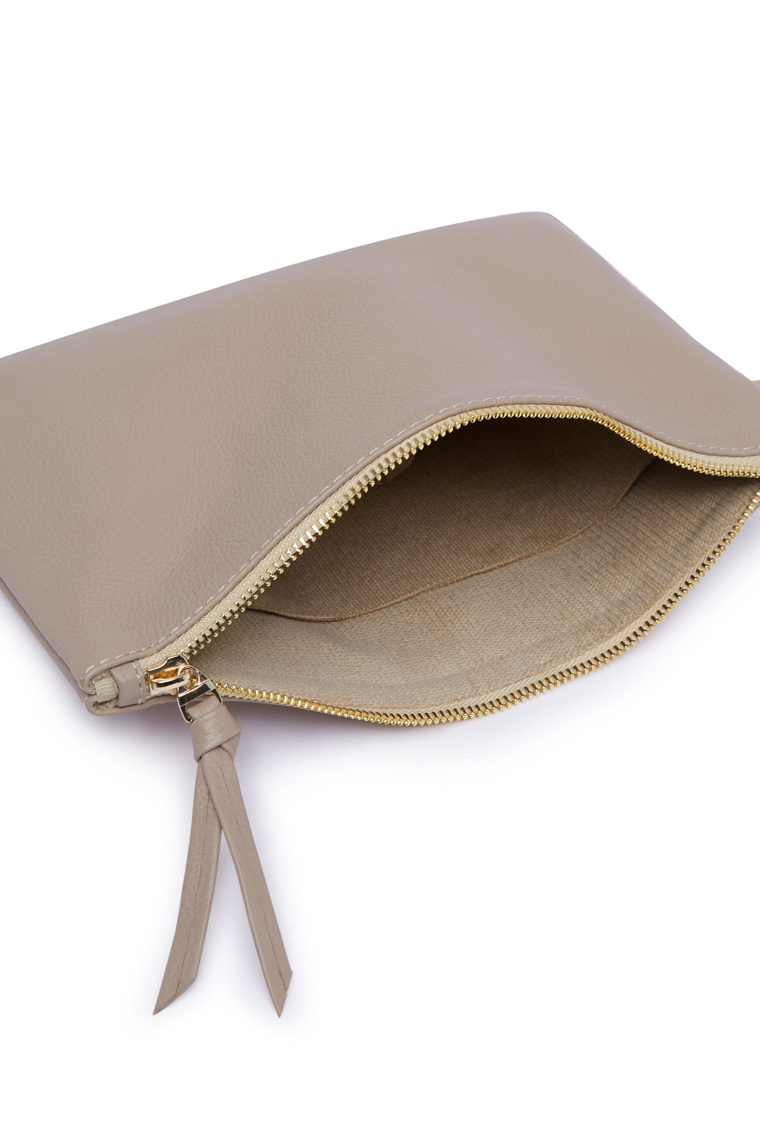 Cassie Clutch Nude Soft Leather - Pre Order Leather