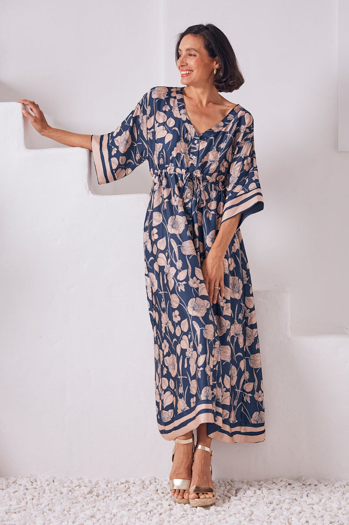 Bridgett Floral Dress Navy Dress