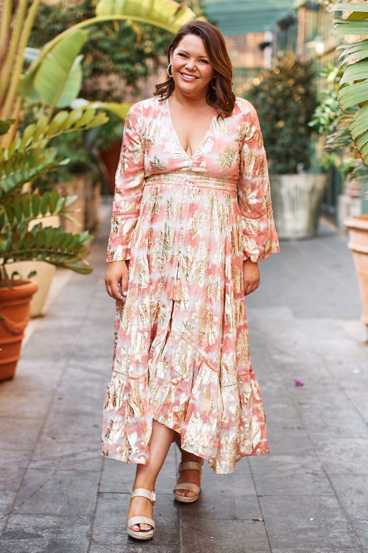 Halina Dress in Blush Dress