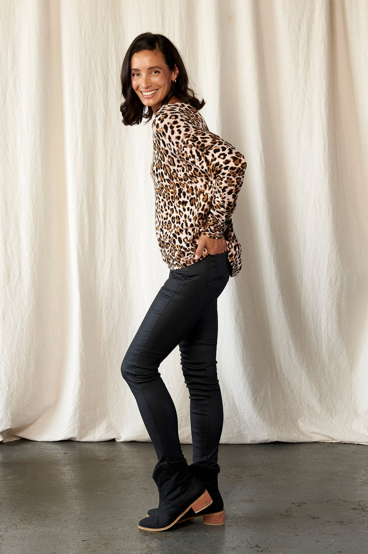 Rana Animal Print Jumper Knitwear