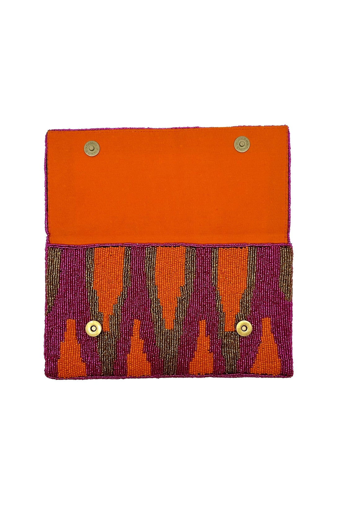 Namira Sequinned Clutch Bag Orange/Pink Clutch