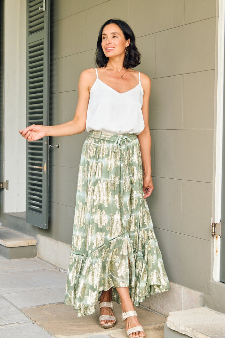 Halina Skirt in Aloe Dress