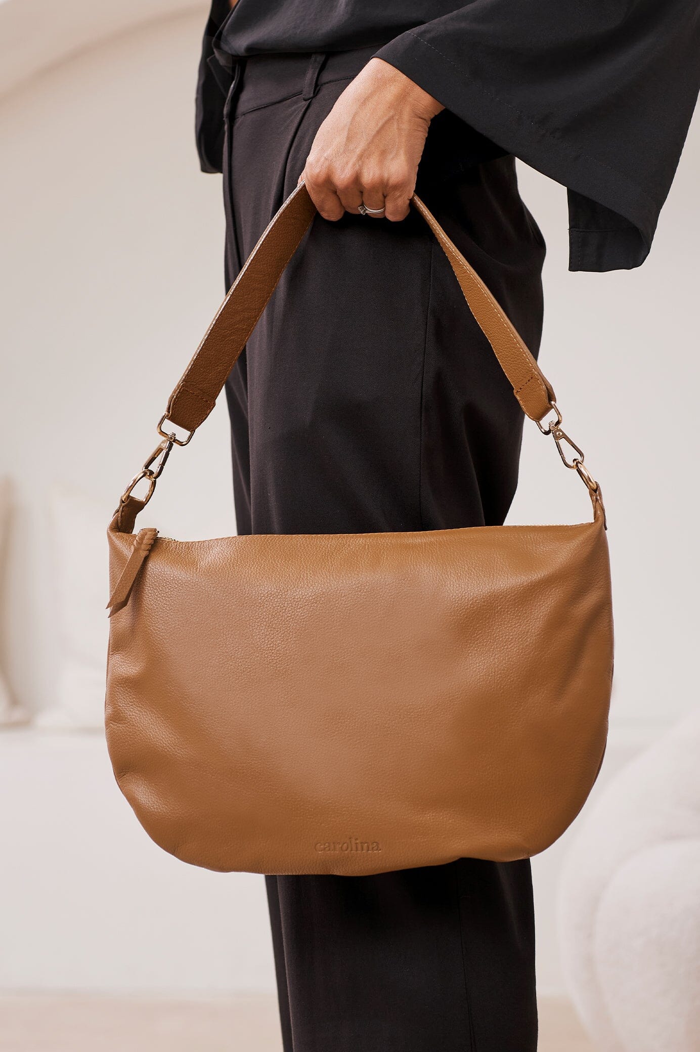Melissa Bag Tan Soft Leather Large Leather