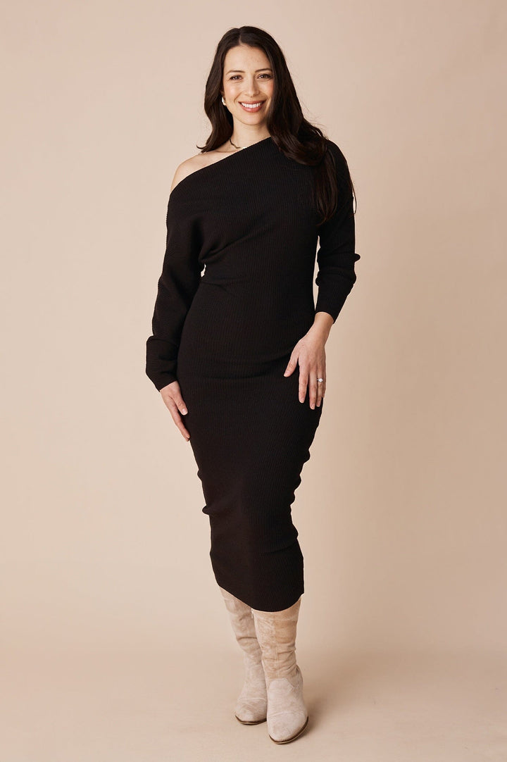 Reagan Long Sleeve Dress Black Dress