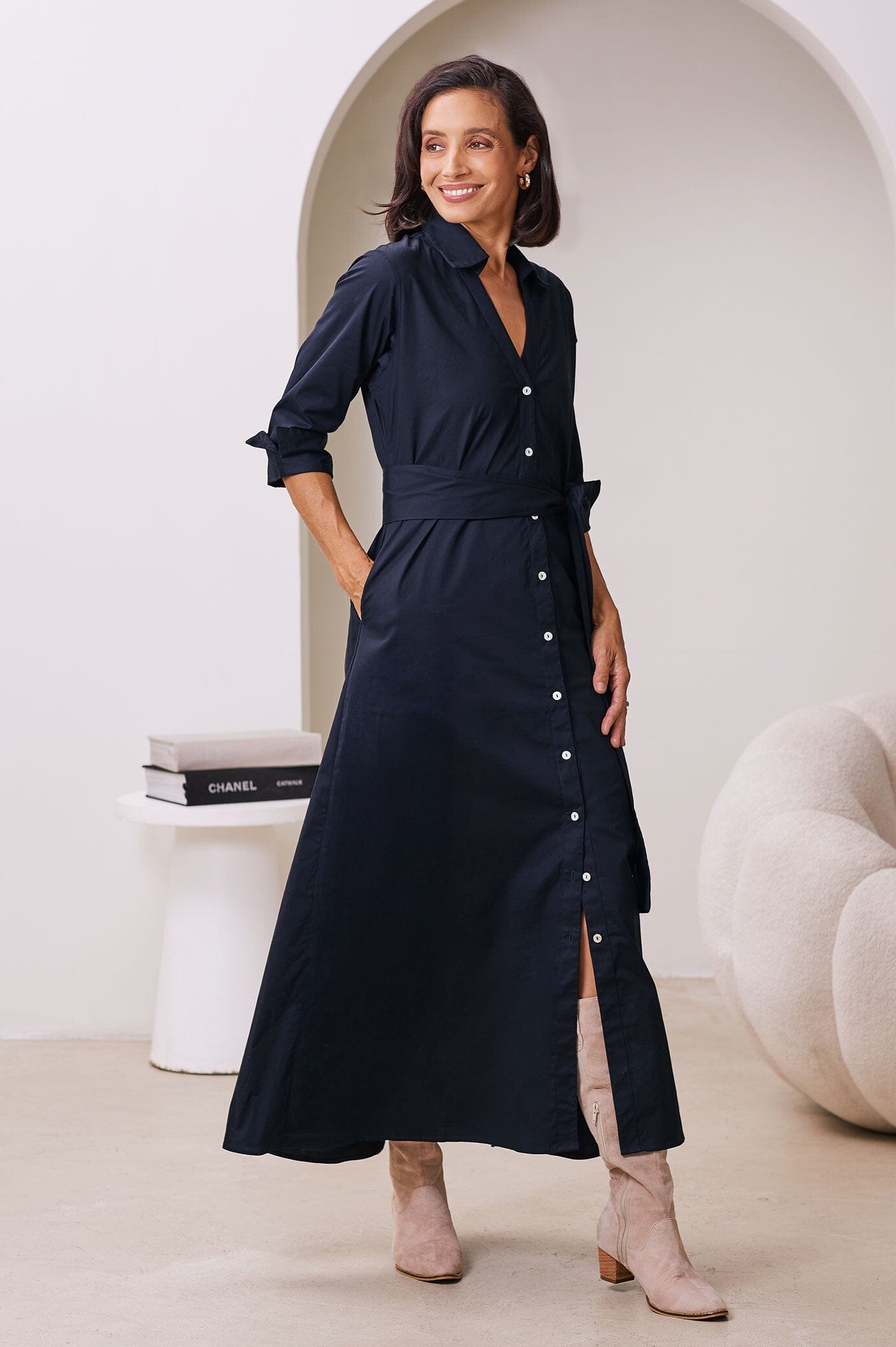 Celia Maxi Dress Navy- Pre Order Dress