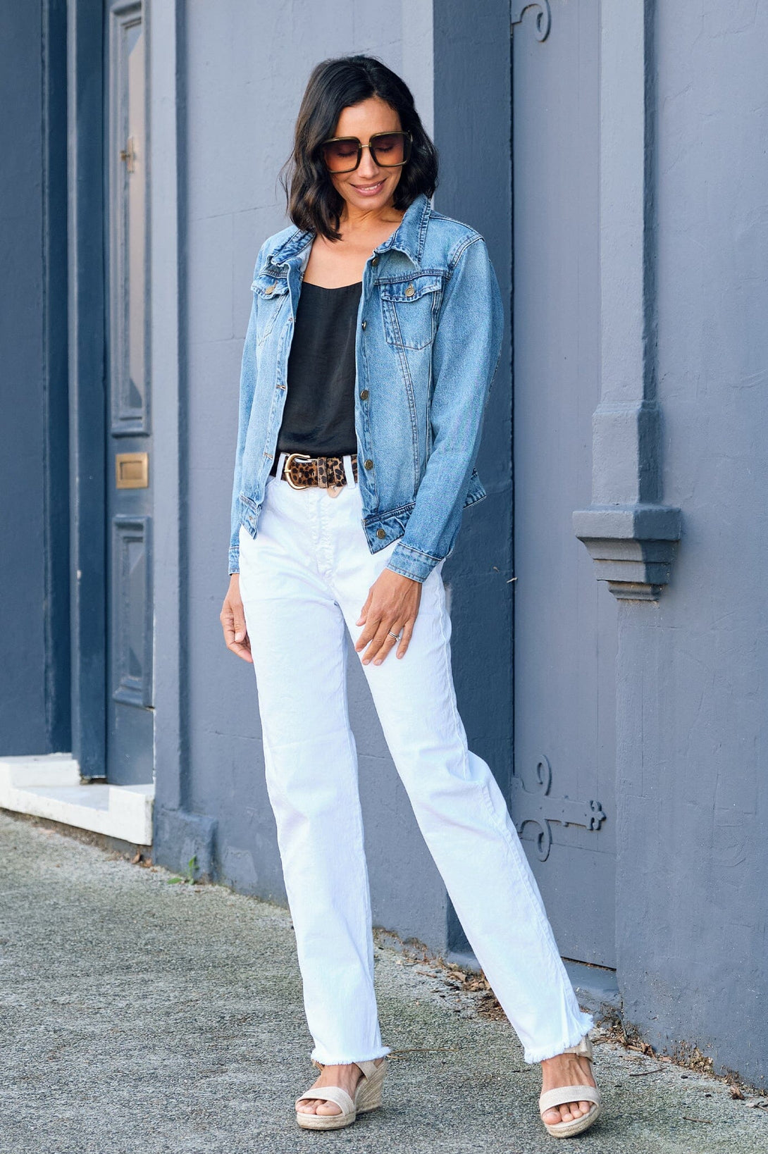 Kelsey Straight Jeans White Pants