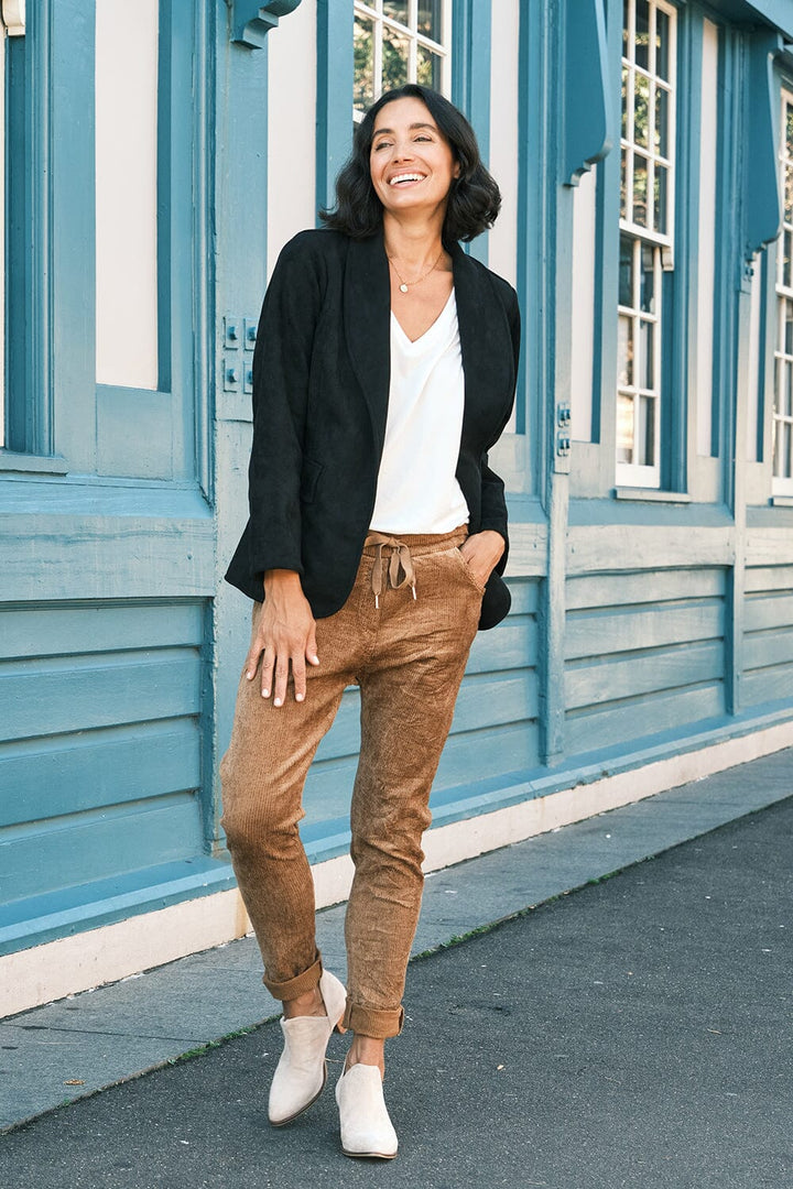 Maricela Corduroy Pants Mocha Pants