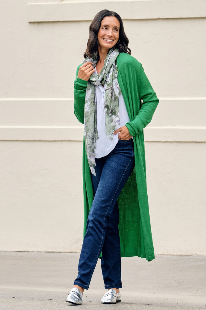 Gracelyn Cardigan Apple Green Knitwear