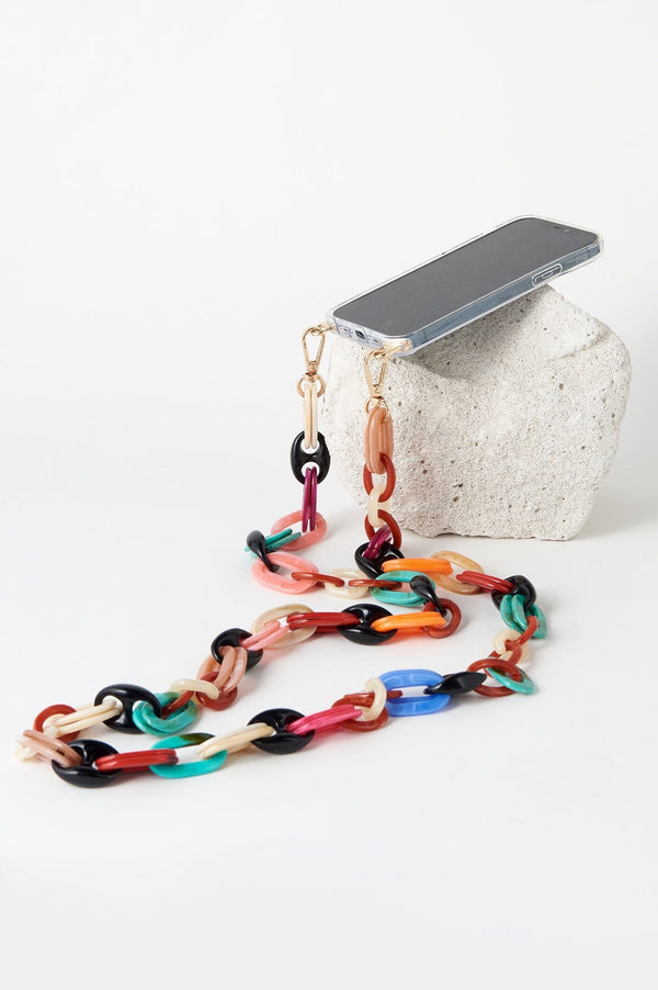 Shyla Acrylic Mobile Phone Strap Multi Accessories