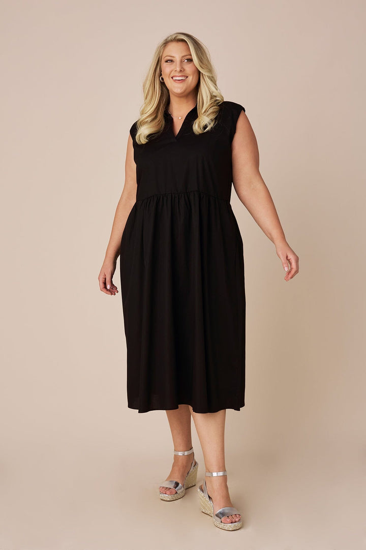 Emme Collared Dress Black Dress