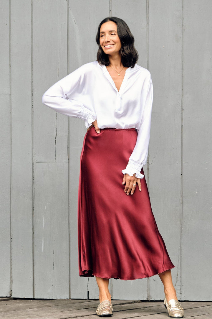 Lauryn Skirt Burgundy Skirt