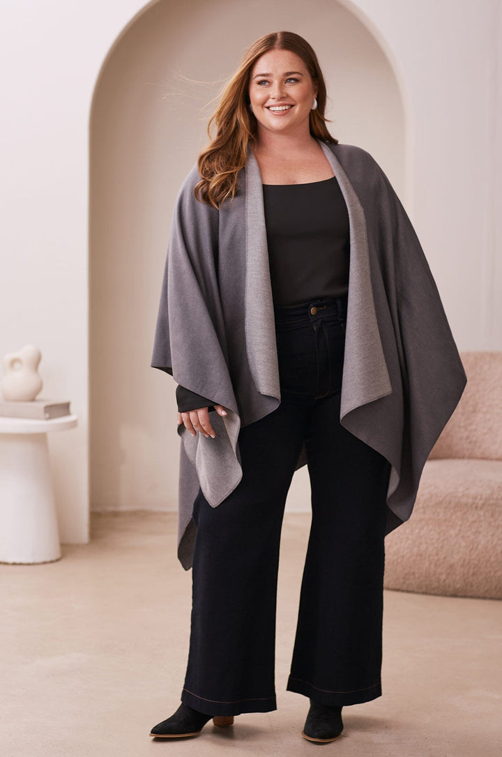 Cyrilla Cape Grey Capes