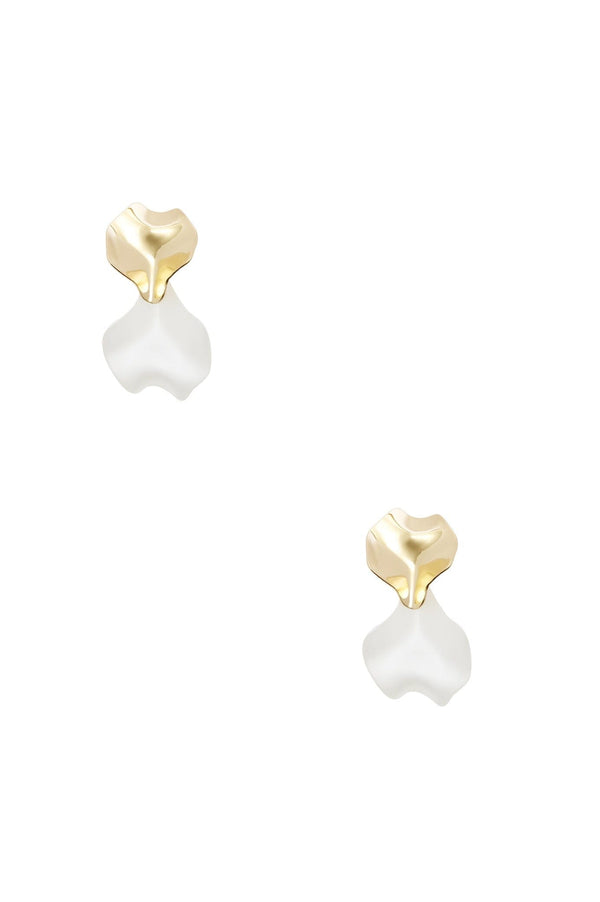 Ailana Earrings White Dove Stud Earrings