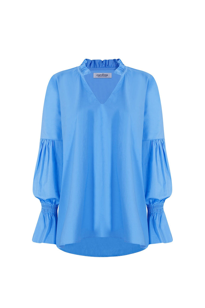 Alessandra Long Sleeve Top Blue Tops