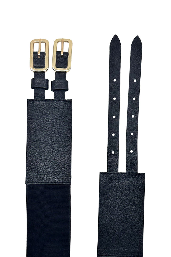 Amaya Elasticised Belt Black General