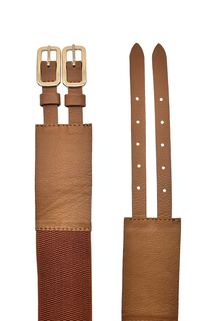 Amaya Elasticised Belt Tan General