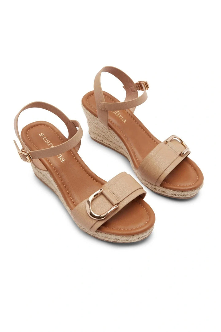 Beverley Woven Wedges Nude- Pre Order Shoes