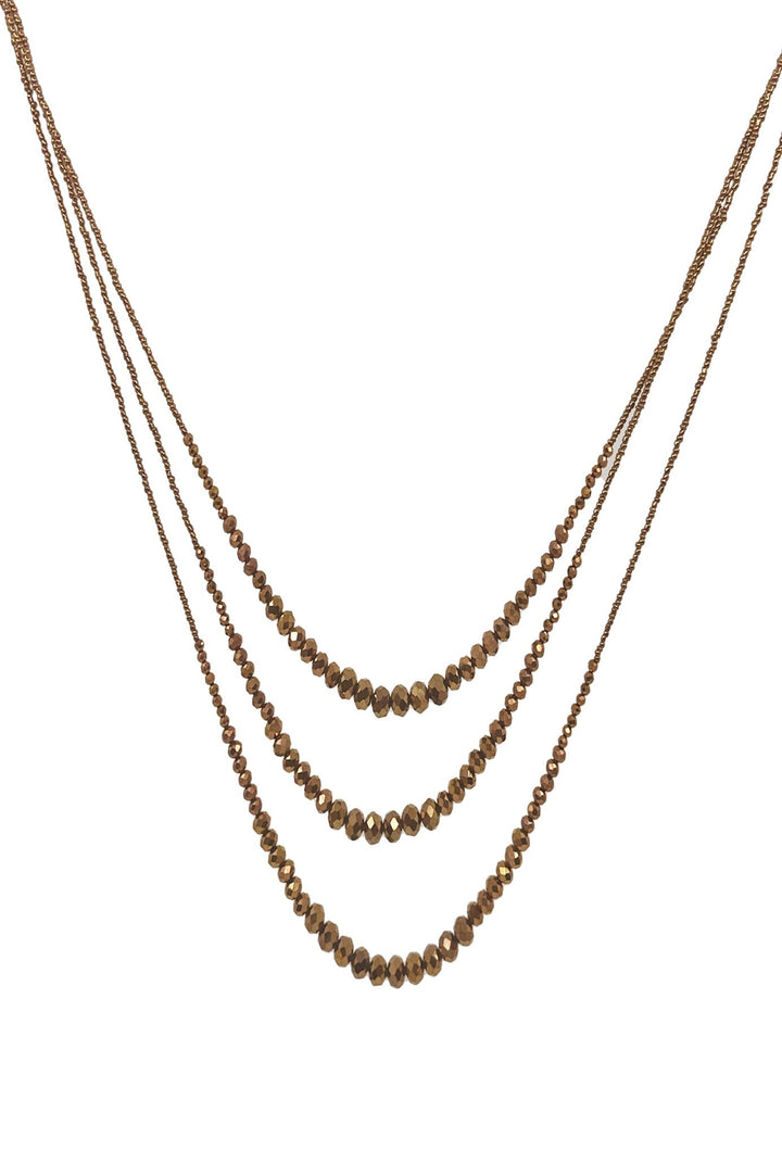 Camille Necklace Brown Necklace