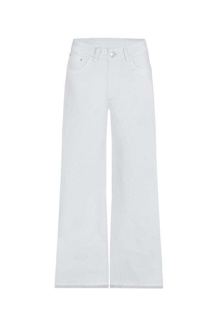 Cammy High Rise Wide Leg White Jeans Denim Pants