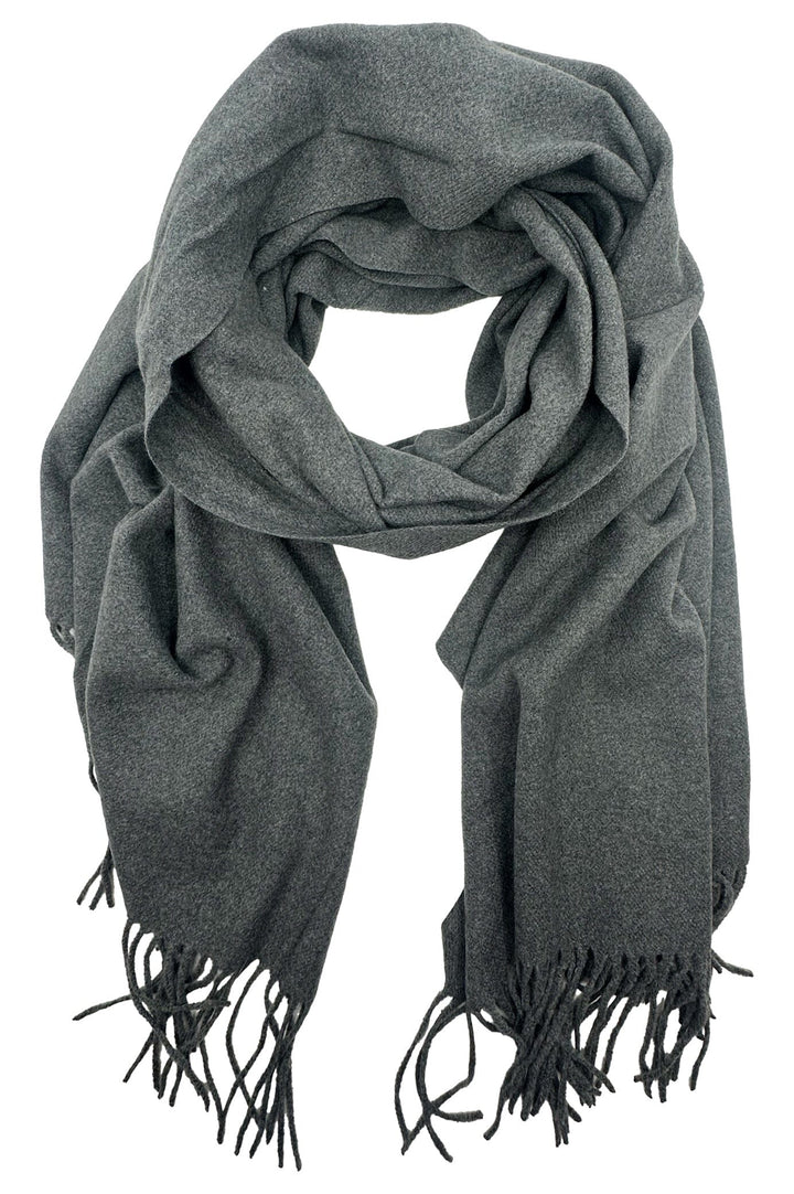 Capri Cashmere Scarf Charcoal Scarves