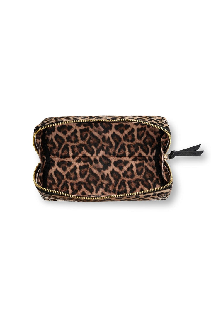 Cara Make Up Bag Giraffe Leather