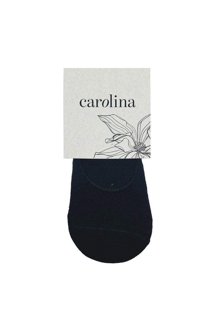 Carolina No Show Socks Set of 3 Black Sock