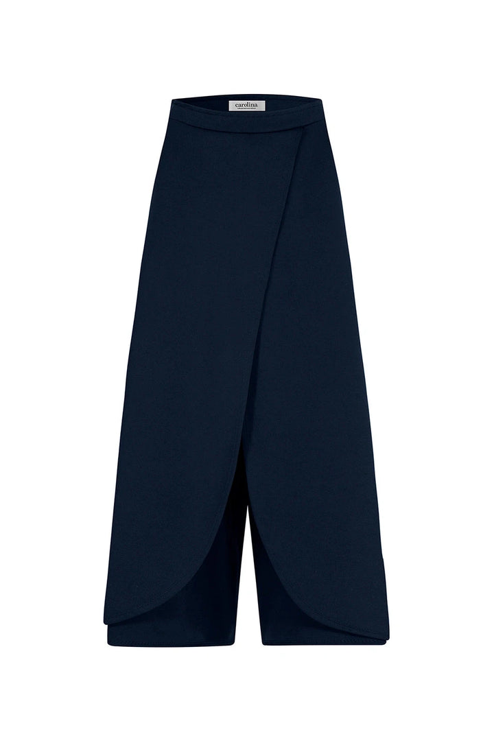 Claudette Wide Leg Pants Navy Pants