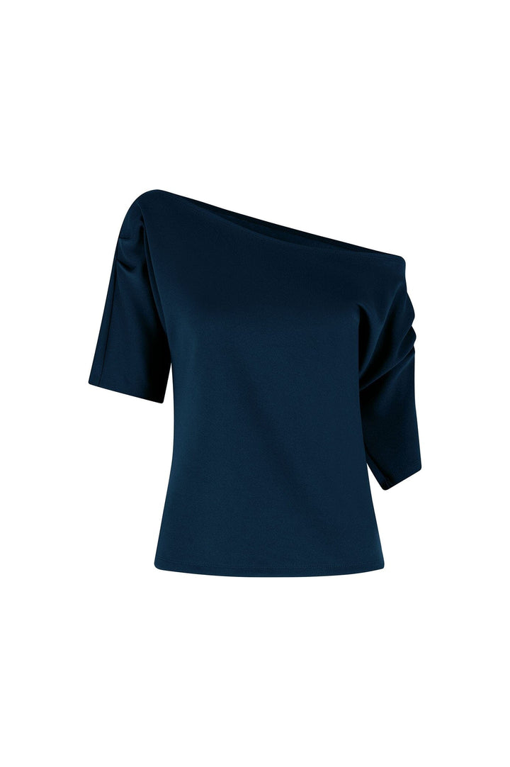 Claudette Off Shoulder Top Navy - Pre Order Tops