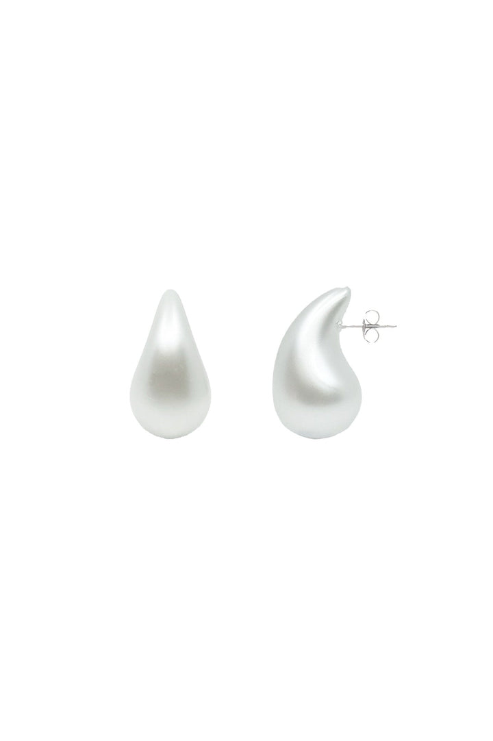 Comma Earrings White Dove Earrings