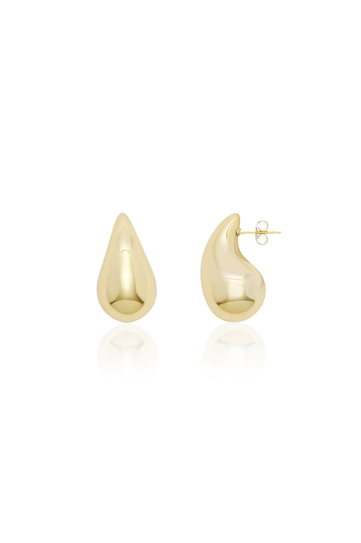 Comma Earrings Gold Stud Earrings