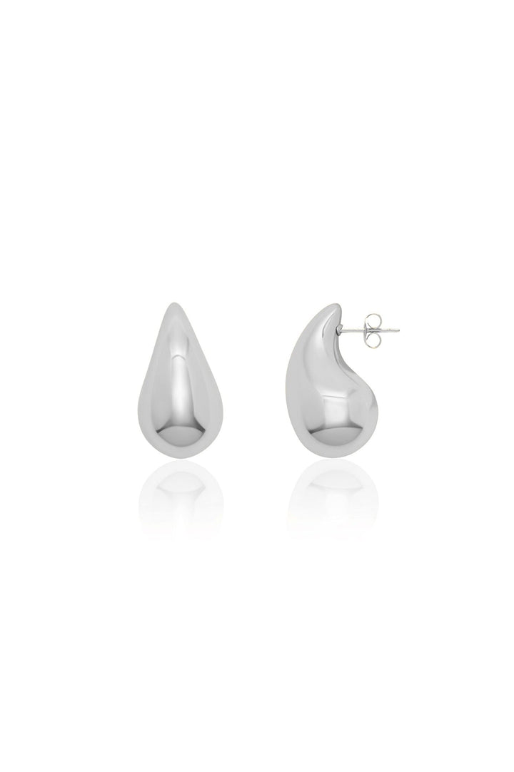 Comma Earrings Silver Stud Earrings