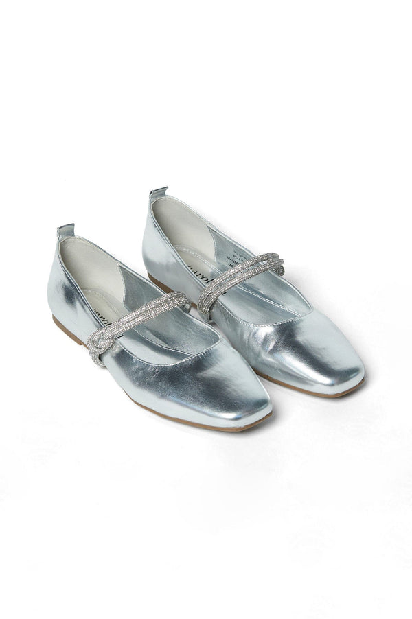 Elara Ballet Flats Silver- Pre Order Shoes