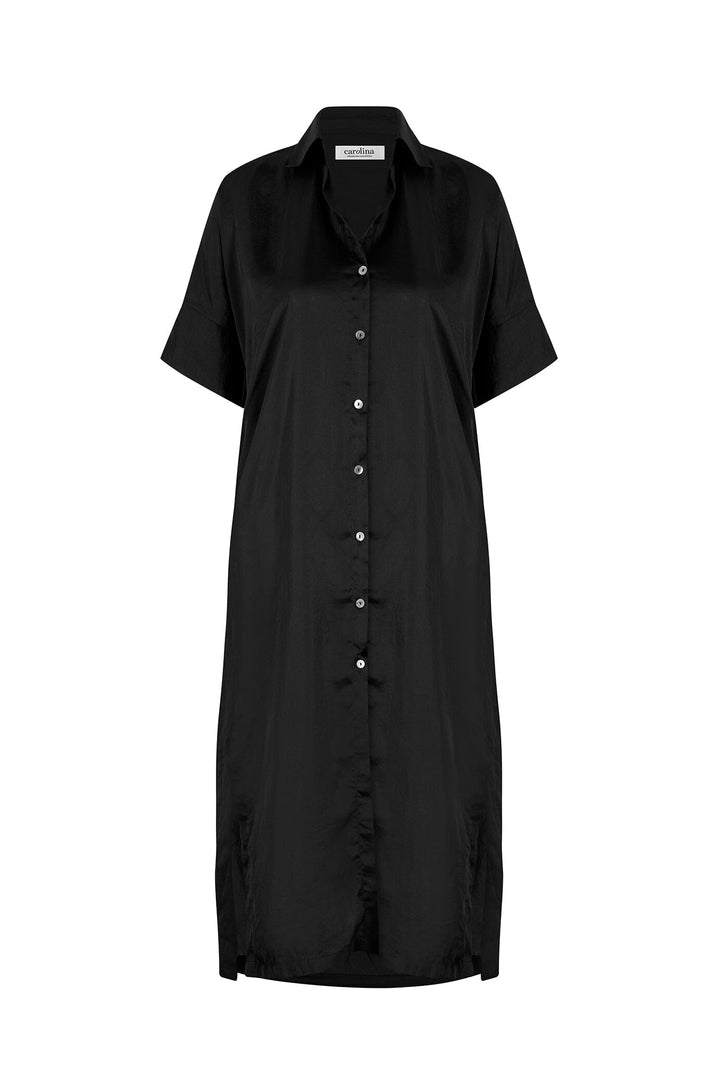Giselle Collared Dress Black Dress