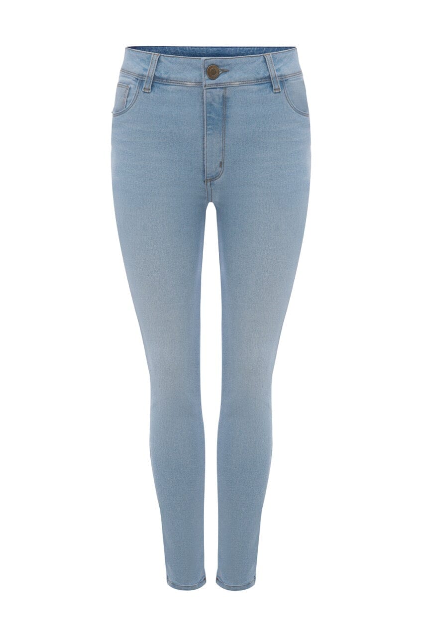 Haley Straight Jeans Light Denim Blue High Rise- Pre Order Pants