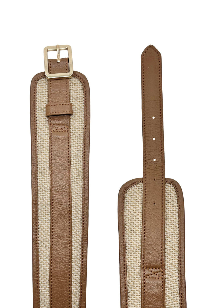 Jaya Elasticised Belt Tan Belts